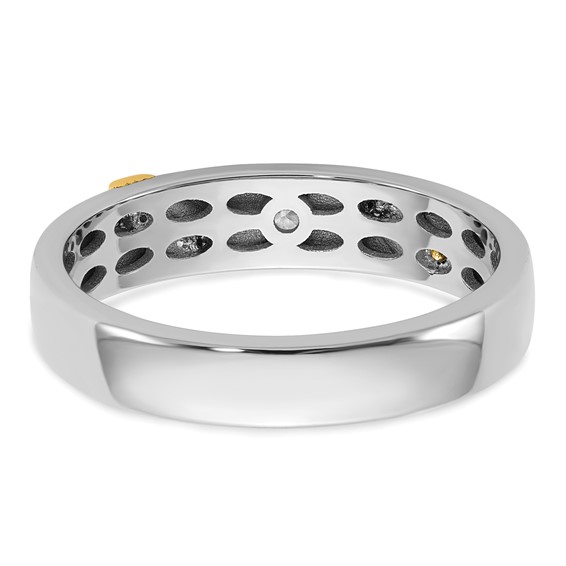 14ktt IB Goodman Mens Polished Diamond Ring Mounting