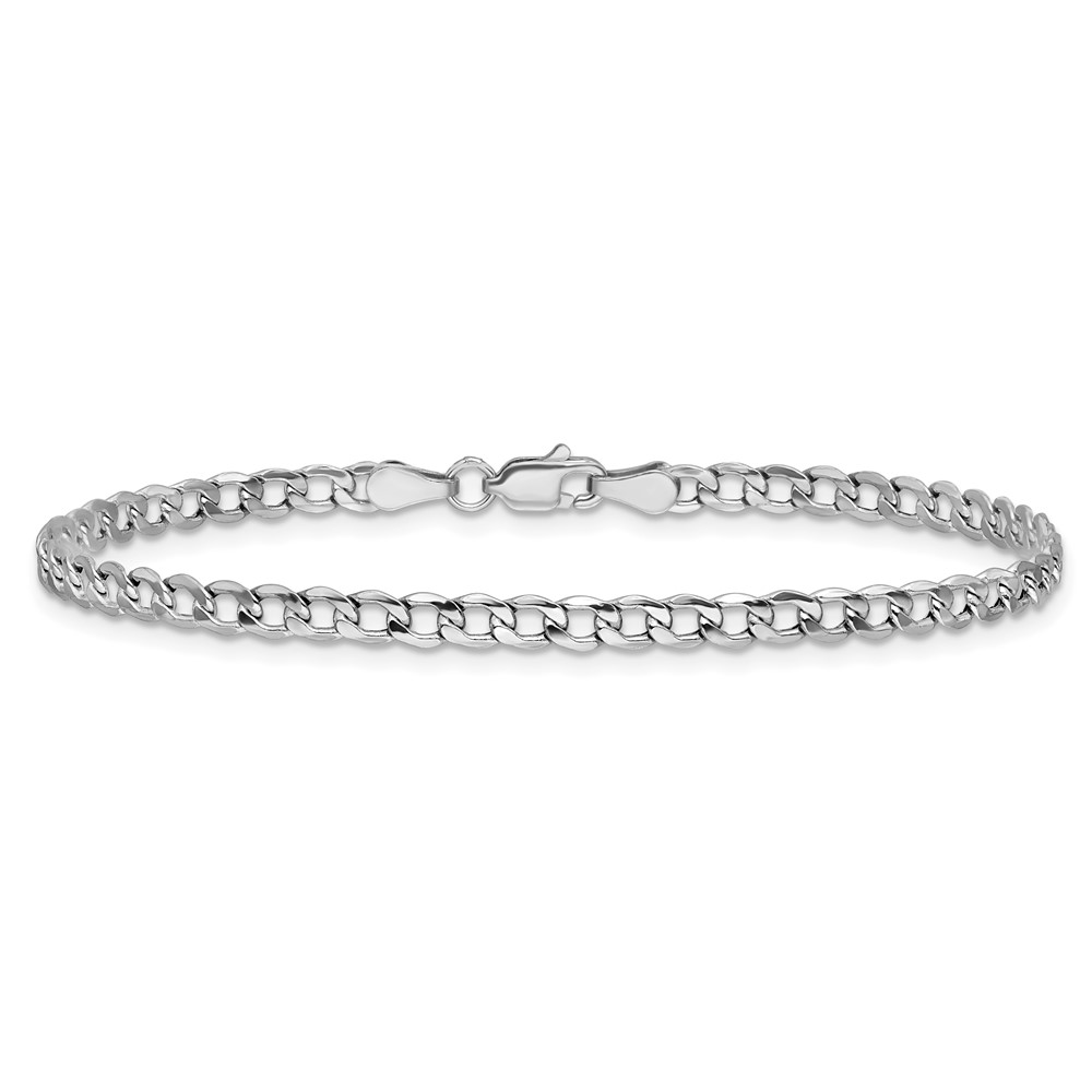 14k WG 4.3mm Semi-Solid Curb Chain (BC104-9)