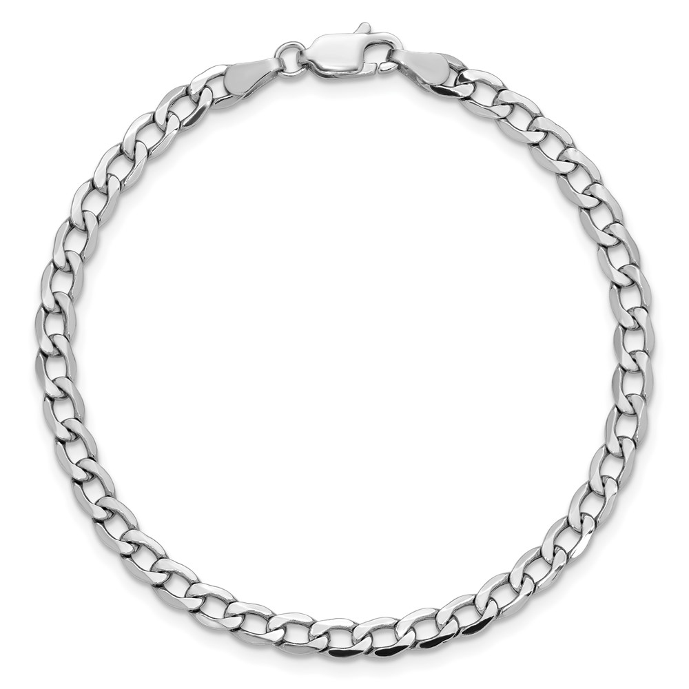 14k WG 4.3mm Semi-Solid Curb Chain (BC104-9)