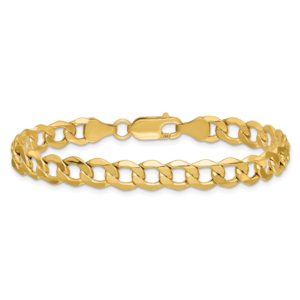 14k 6.5mm Semi-Solid Curb Chain (BC109-9)
