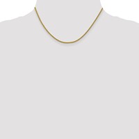 14K 16 Inch 2mm Semi-Solid 3-Wire Wheat with Lobster Clasp Chain view 4