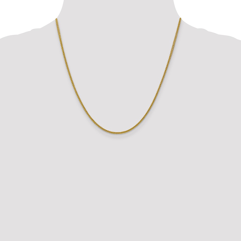 14K 20 inch 2mm Semi-Solid 3-Wire Wheat with Lobster Clasp Chain (BC127-20)