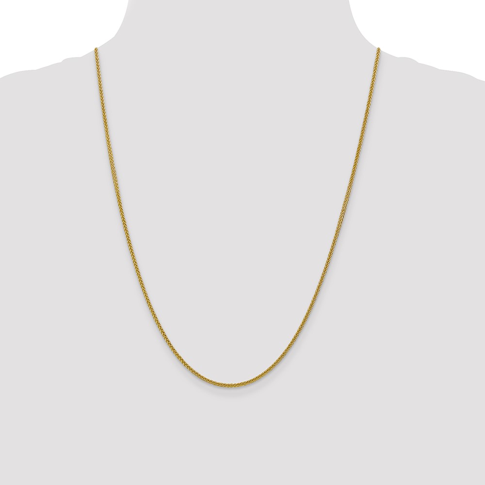 14K 24 inch 2mm Semi-Solid 3-Wire Wheat with Lobster Clasp Chain (BC127-24)