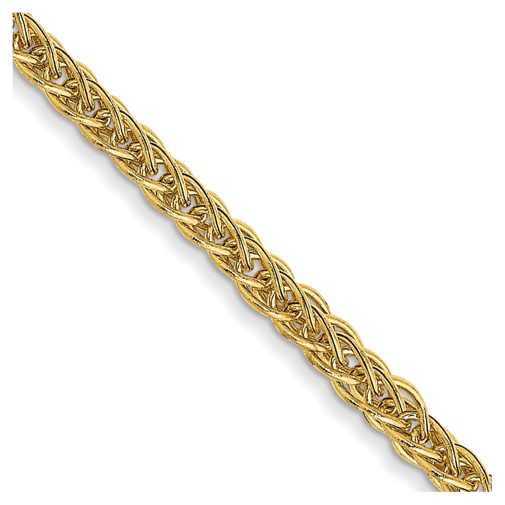 14K 20 inch 2mm Semi-Solid 3-Wire Wheat with Lobster Clasp Chain (BC127-20)