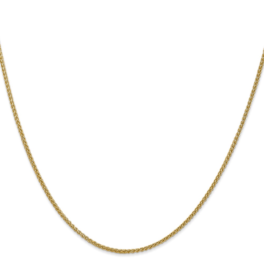14K 16 inch 1.55mm Semi-Solid Wheat with Lobster Clasp Chain (BC128-16)