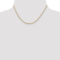 14K 1.55mm Yellow Gold Semi-Solid Wheat Chain with Lobster Clasp, 16" view 4