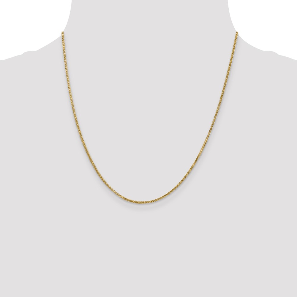 14K 20 inch 1.55mm Semi-Solid Wheat with Lobster Clasp Chain (BC128-20)