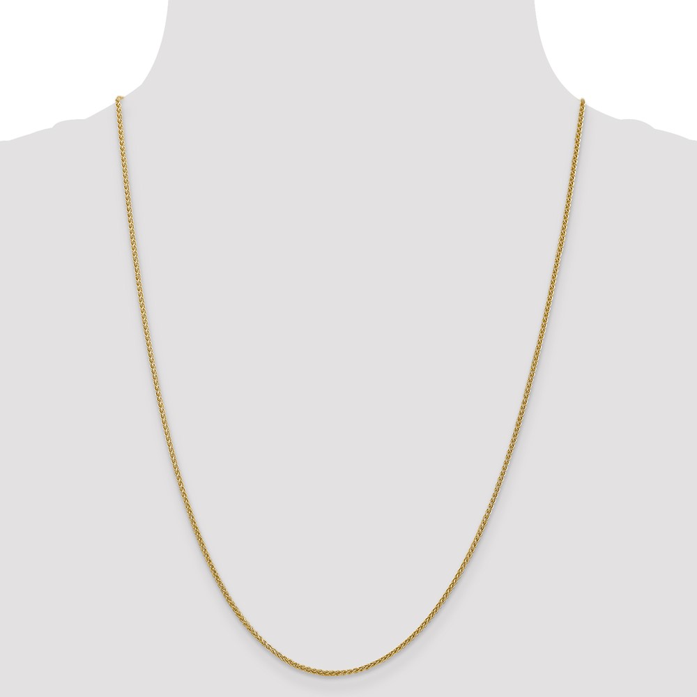 14K 24 inch 1.55mm Semi-Solid Wheat with Lobster Clasp Chain (BC128-24)