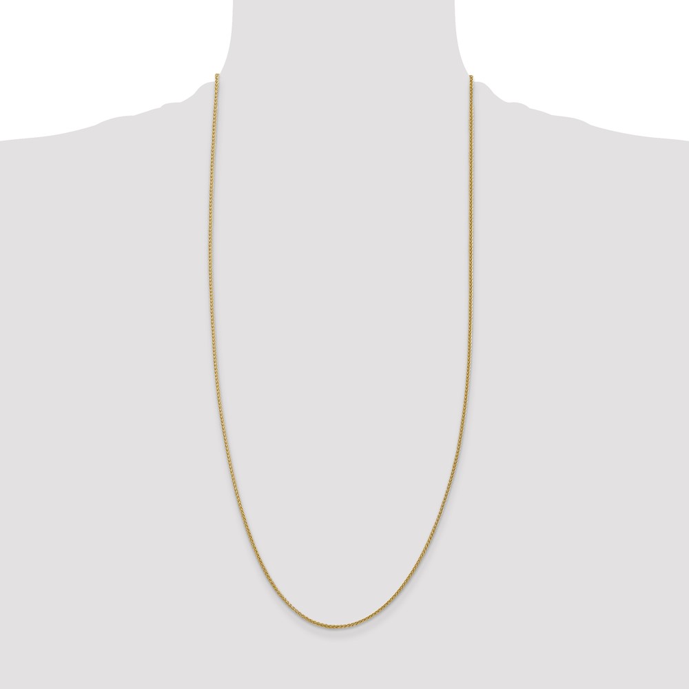 14K 30 inch 1.55mm Semi-Solid Wheat with Lobster Clasp Chain (BC128-30)