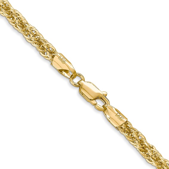 Gold (14K) Semi-Solid Diamond-cut Chain