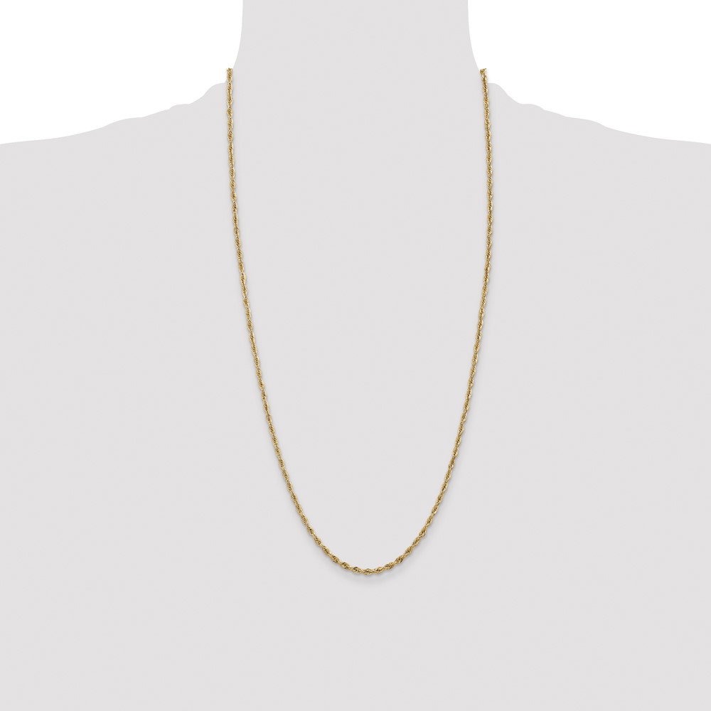 14K 28 inch 2.8mm Semi Solid Rope with Lobster Clasp Chain (BC134-28)