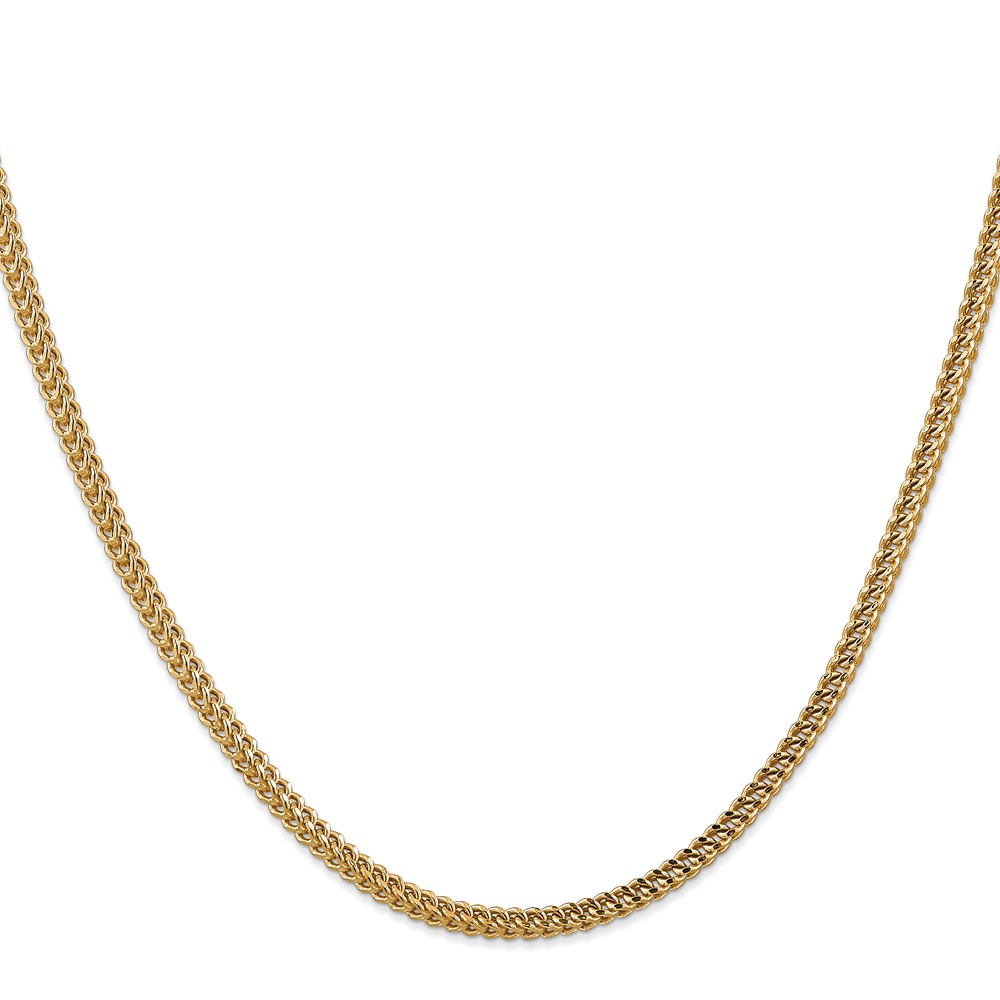 14K 20 inch 3mm Semi-Solid Franco with Fancy Lobster Clasp Chain (BC135-20)