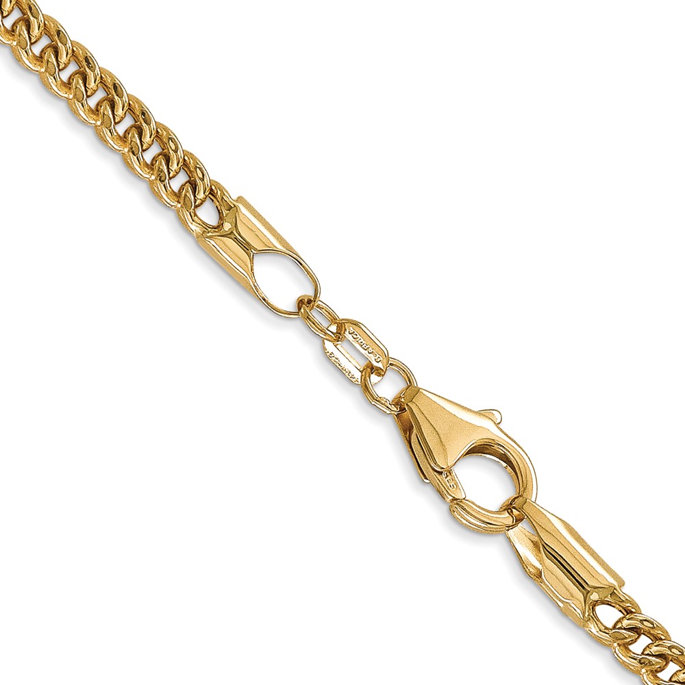 14K 20 inch 3mm Semi-Solid Franco with Fancy Lobster Clasp Chain (BC135-20)