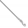 14K White Gold 1.5-3.6mm Box Chain Necklace 7-8 Inch Mens Womens