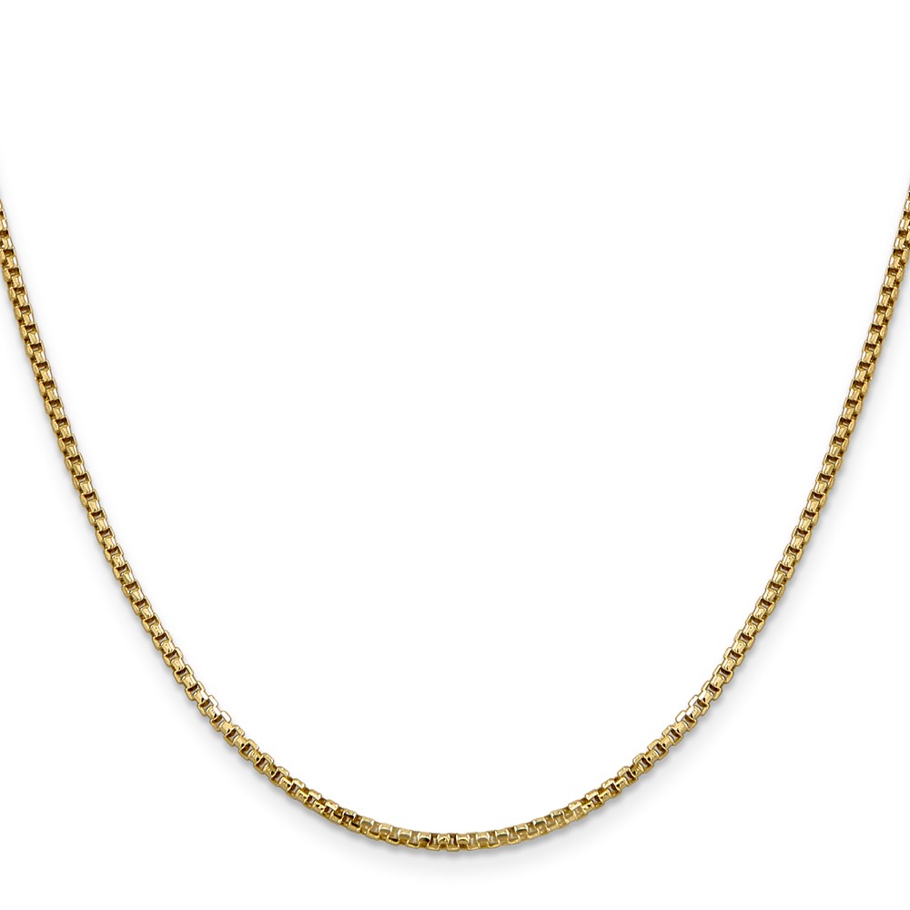 14K 18 inch 1.75mm Semi-Solid Round Box with Lobster Clasp Chain (BC141-18)