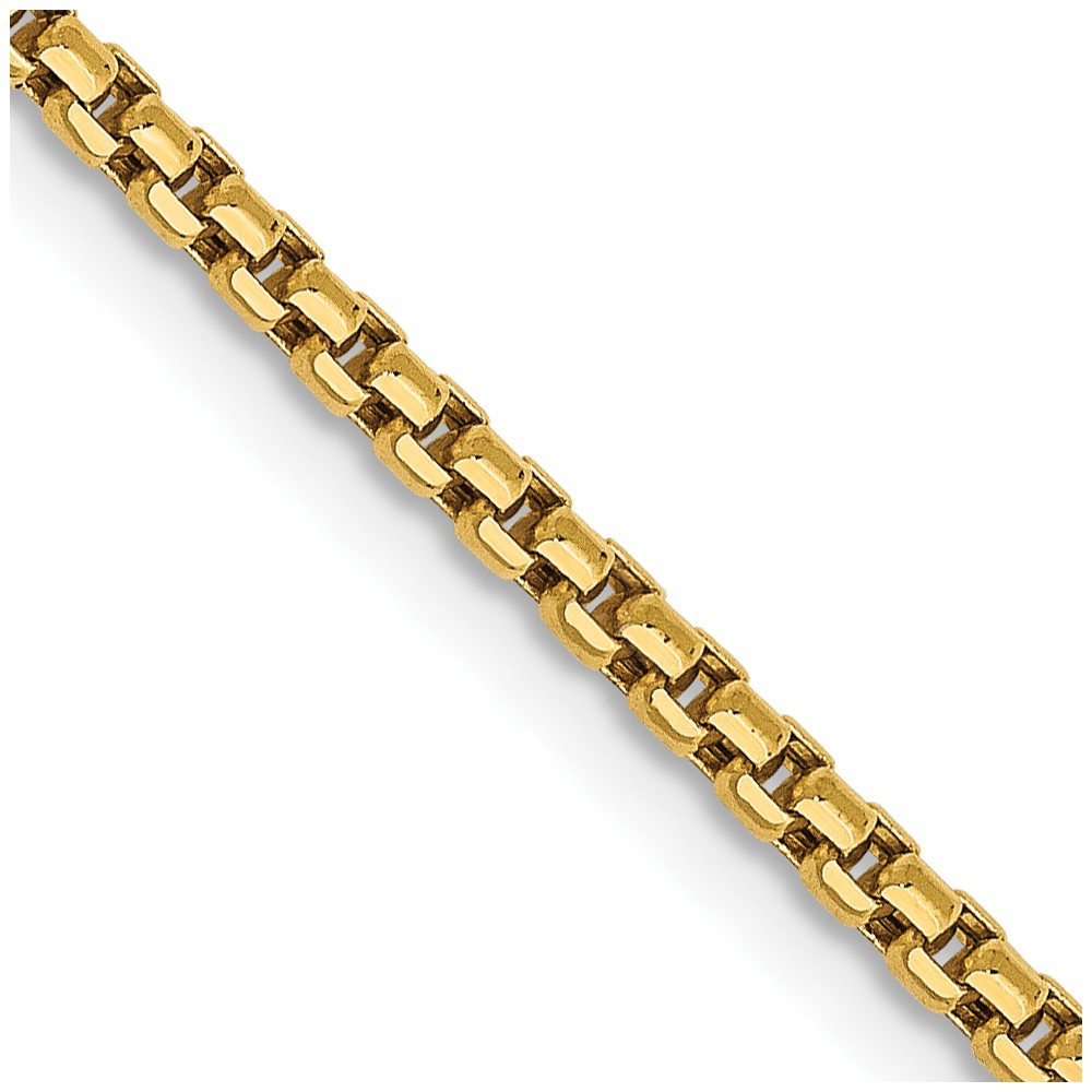 14K 18 inch 1.75mm Semi-Solid Round Box with Lobster Clasp Chain (BC141-18)
