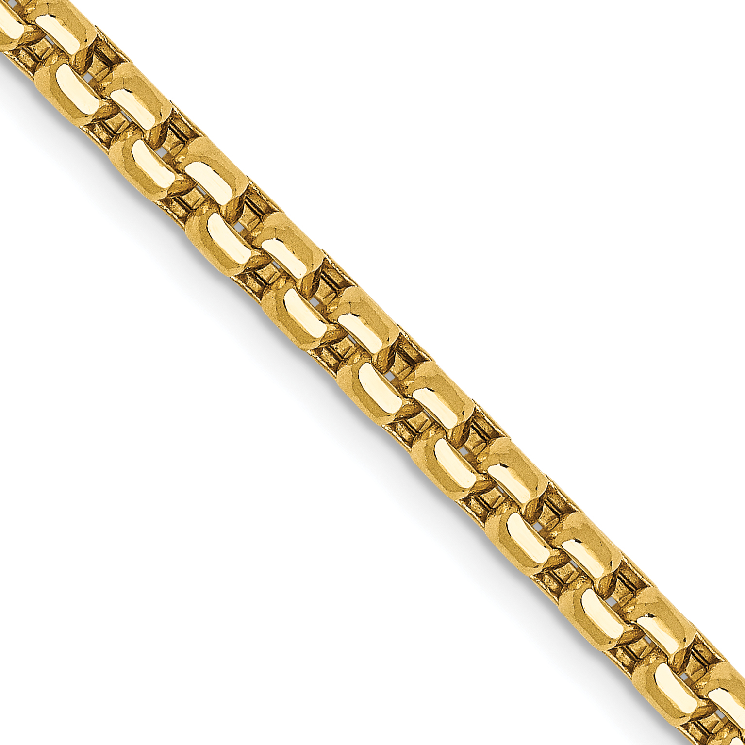 14K 18 inch 3.6mm Semi-Solid Round Box with Lobster Clasp Chain (BC163-18)