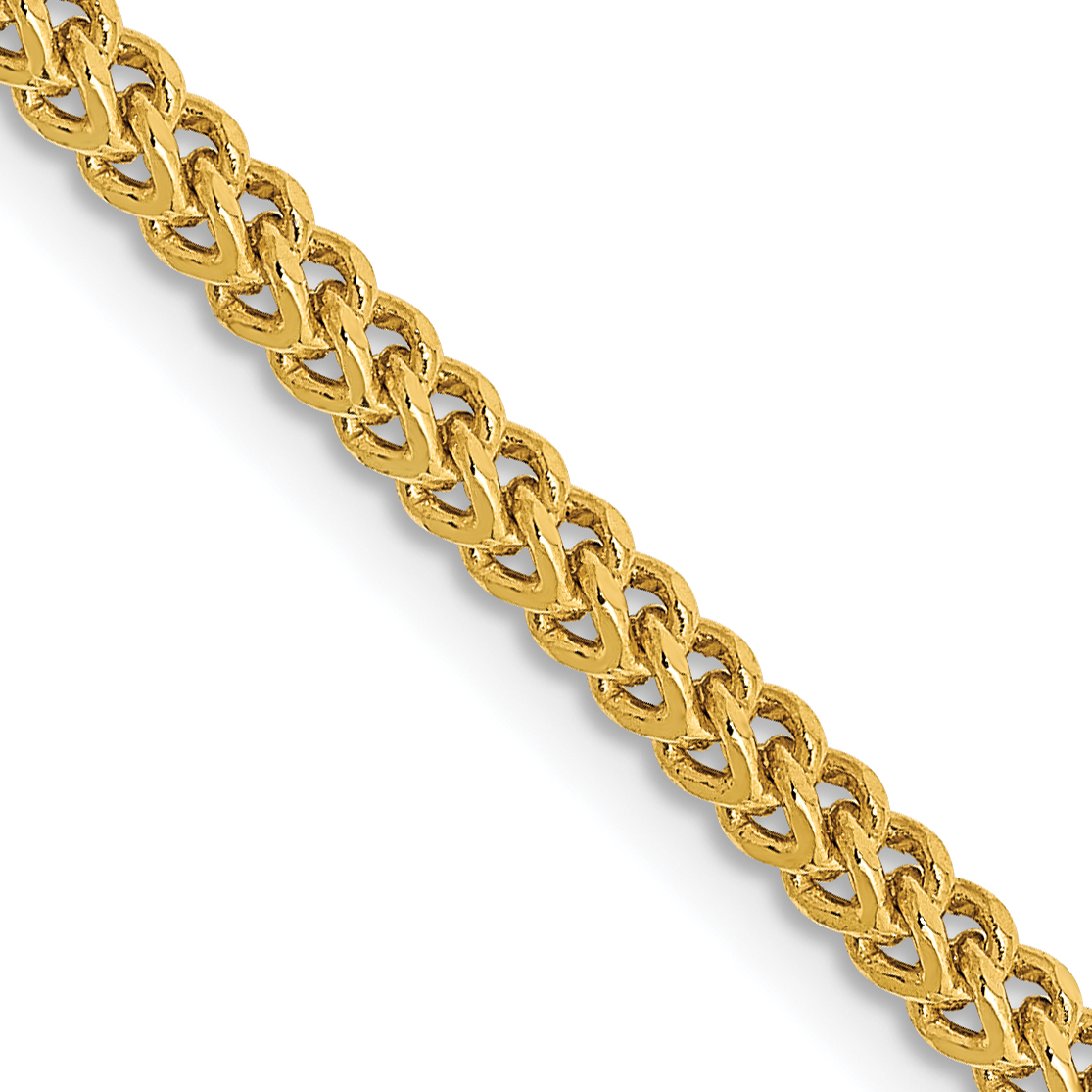 14K 18 inch 2.2mm Semi-Solid Franco with Lobster Clasp Chain (BC166-18)