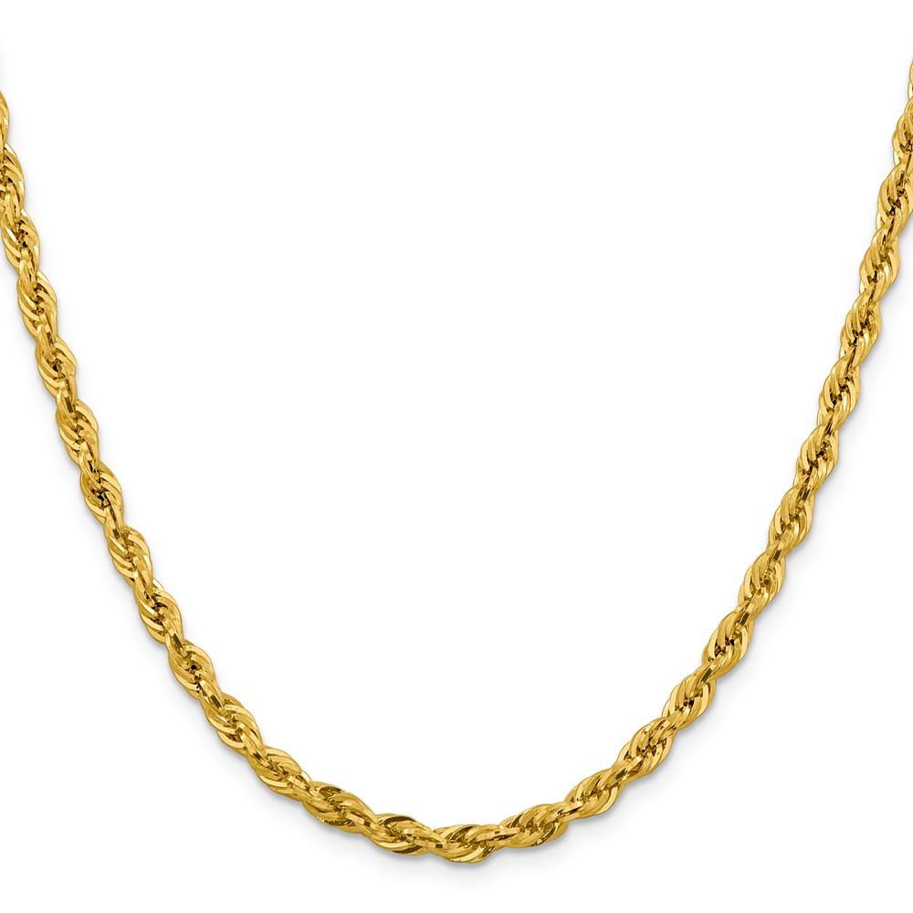 14K 16 inch 4.25mm Semi Solid Rope with Lobster Clasp Chain (BC168-16)