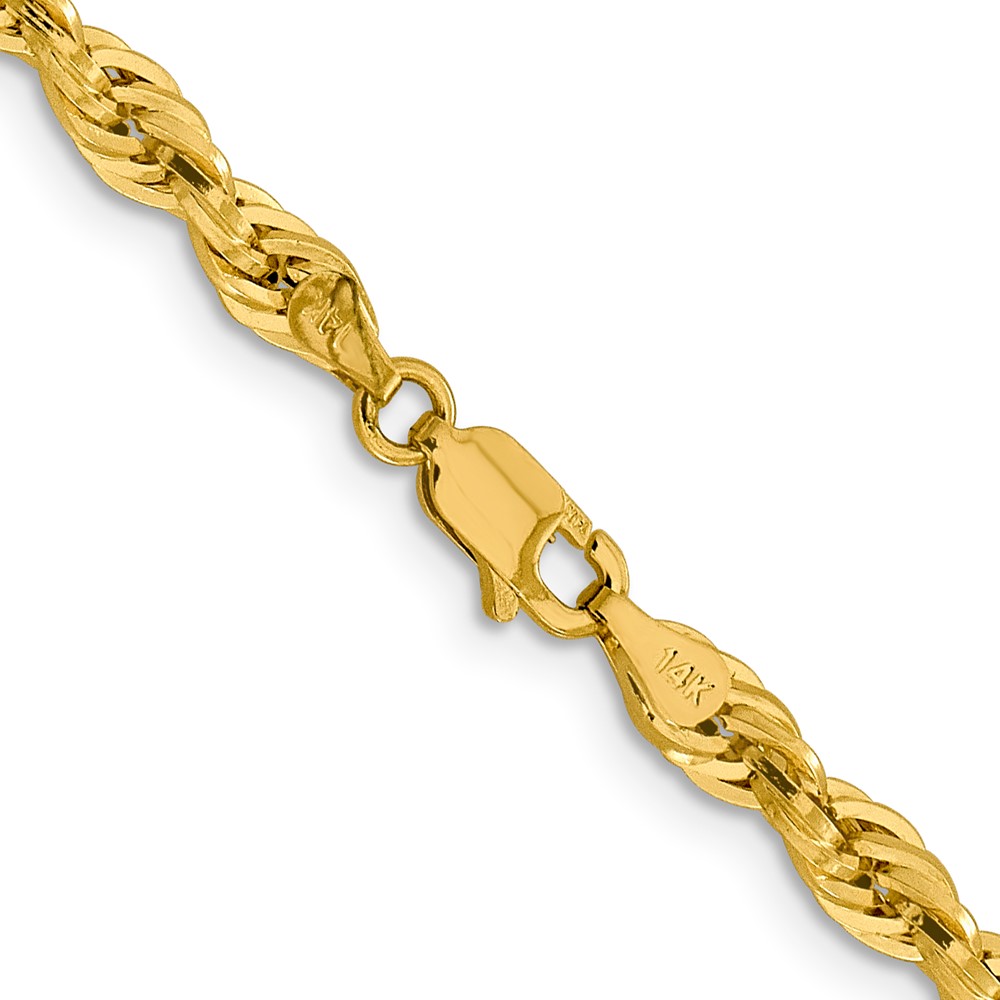 14K 16 inch 4.25mm Semi Solid Rope with Lobster Clasp Chain (BC168-16)