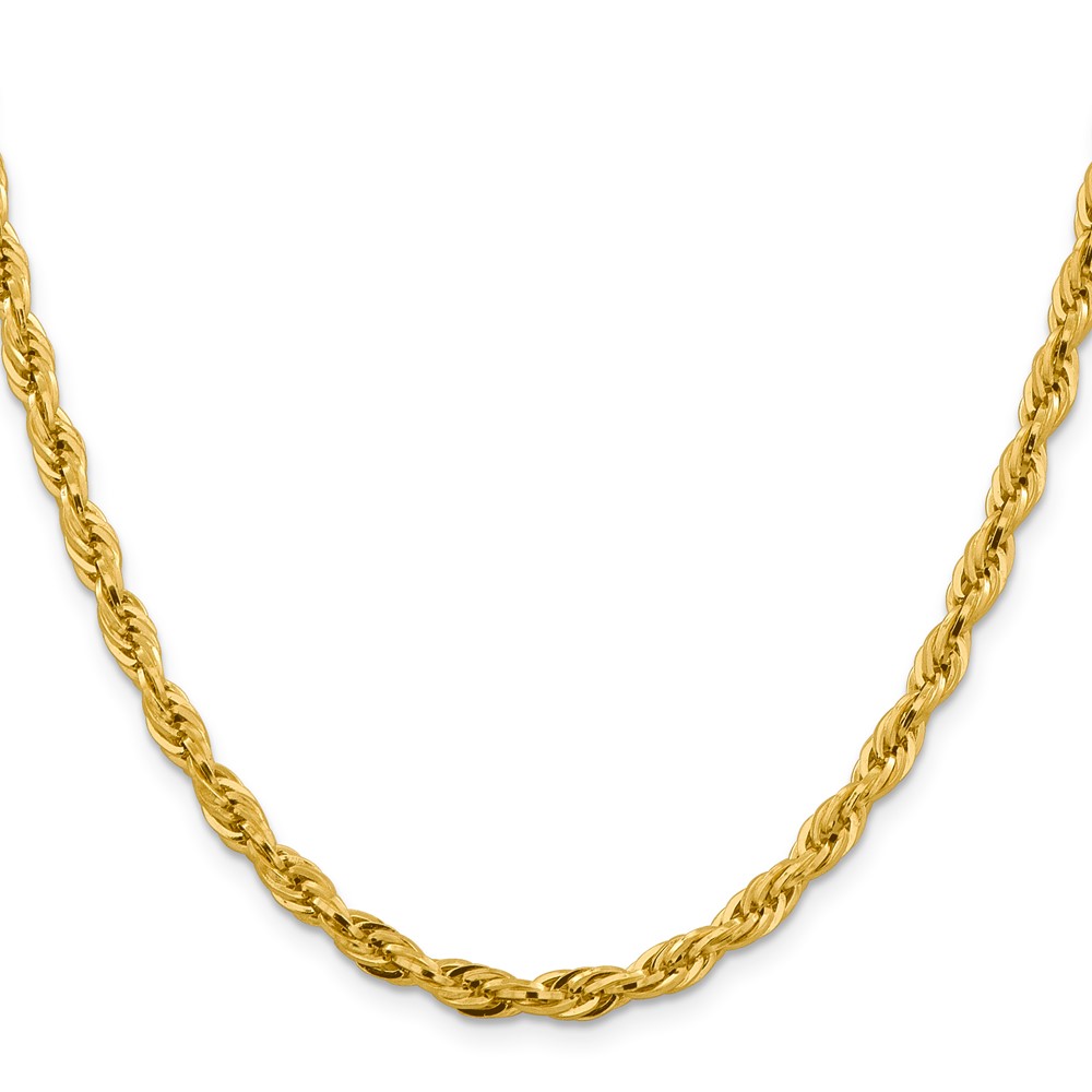 14K 16 inch 4.75mm Semi Solid Rope with Lobster Clasp Chain (BC169-16)