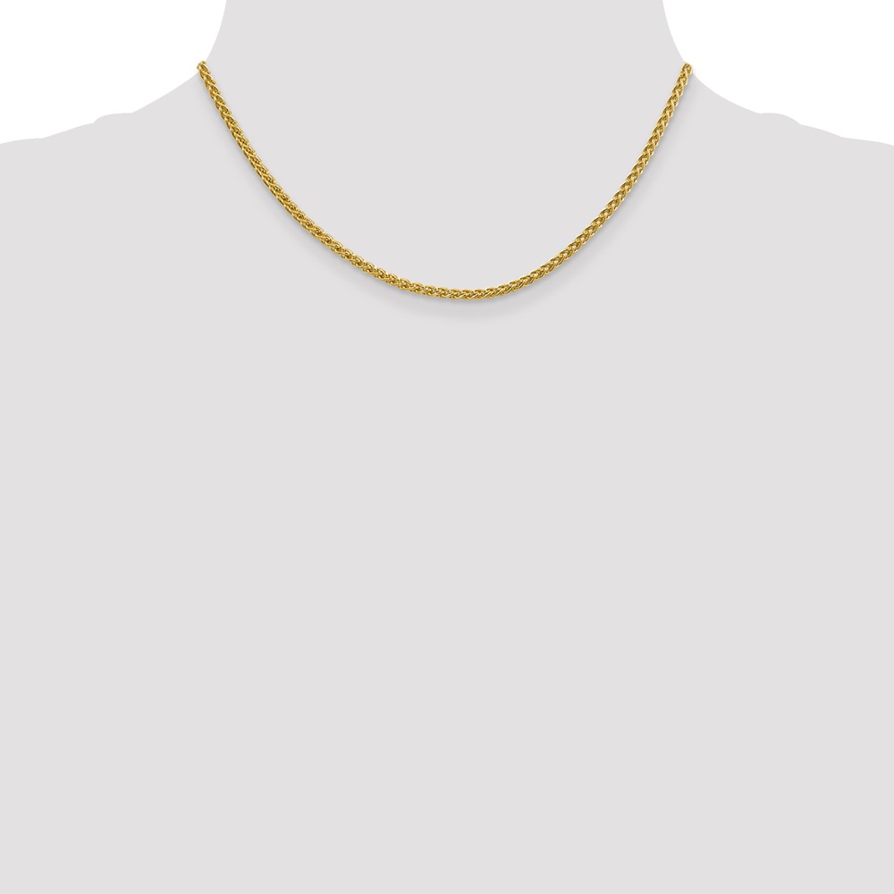 14K 18 inch 2.75mm Semi-Solid Wheat with Lobster Clasp Chain (BC171-18)