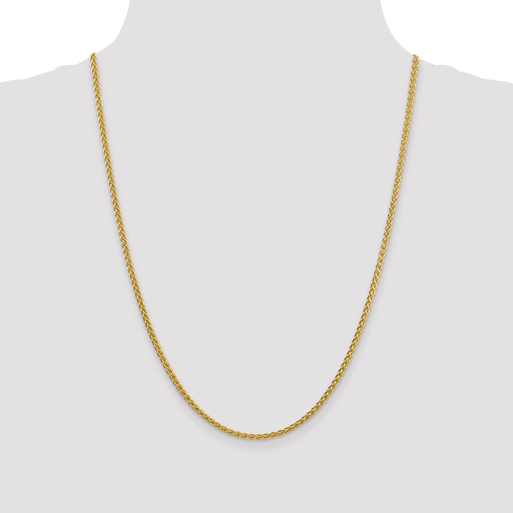 14K 24 inch 2.75mm Semi-Solid Wheat with Lobster Clasp Chain (BC171-24)