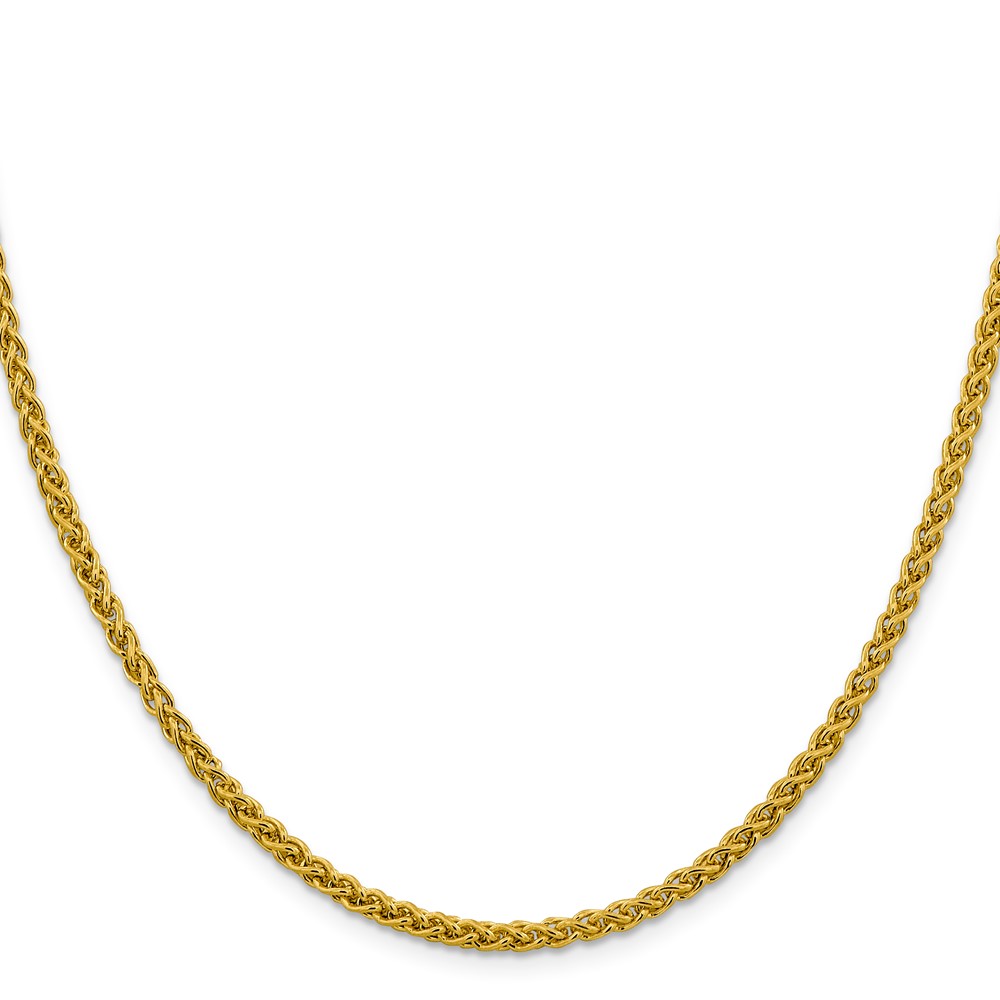 14K 18 inch 3.45mm Semi-Solid Wheat with Lobster Clasp Chain (BC172-18)