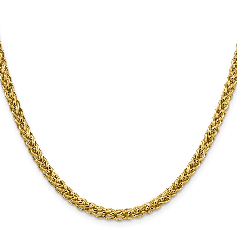 14K 20 inch 4.65mm Semi-Solid 3-Wire Wheat with Lobster Clasp Chain