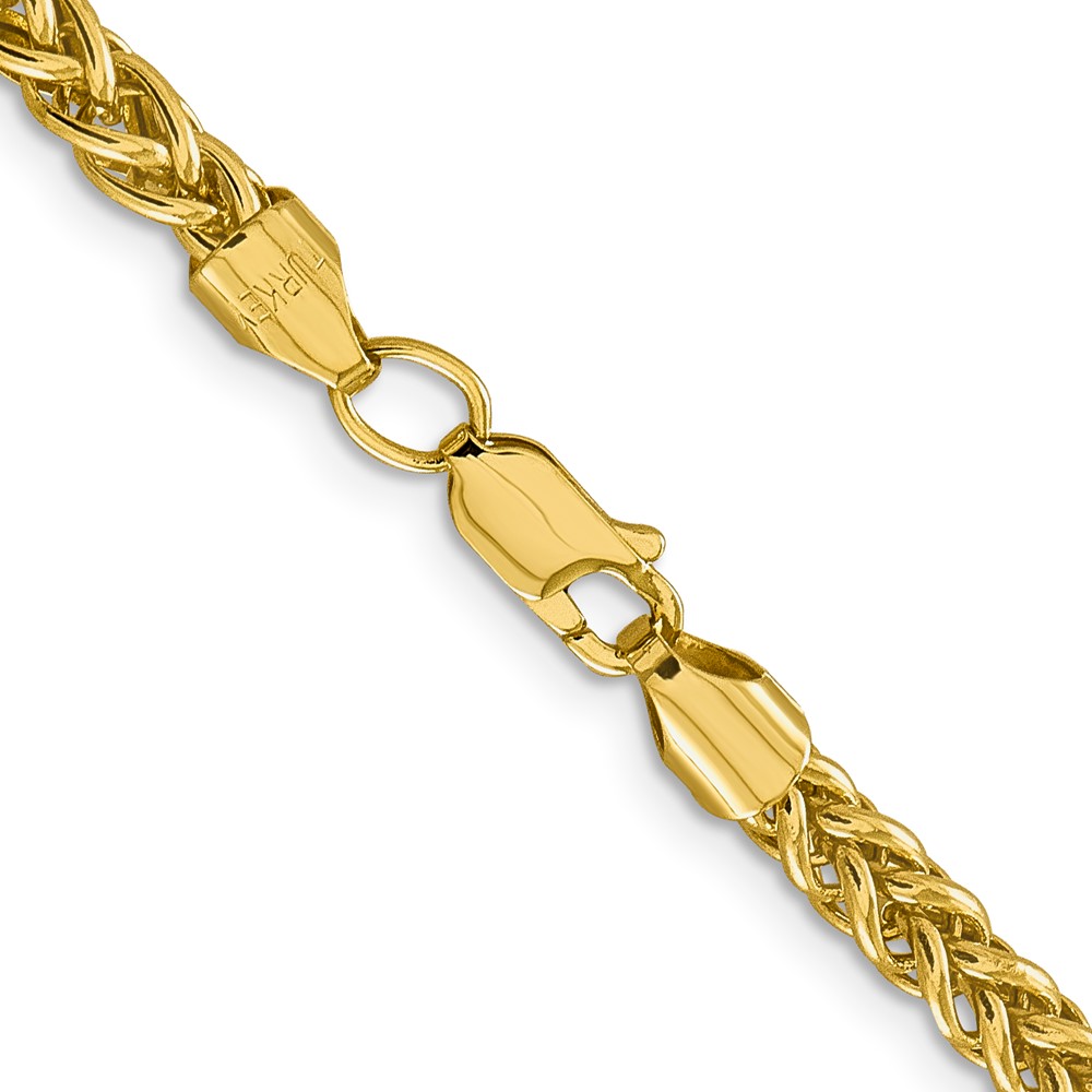 14K 18 inch 4.65mm Semi-Solid 3-Wire Wheat with Lobster Clasp Chain (BC178-20)