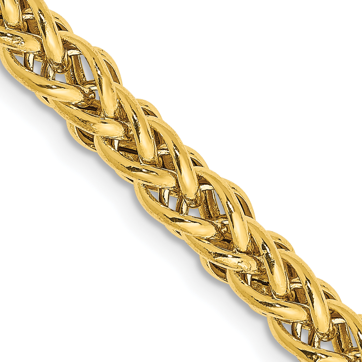 14K 18 inch 4.65mm Semi-Solid 3-Wire Wheat with Lobster Clasp Chain (BC178-20)