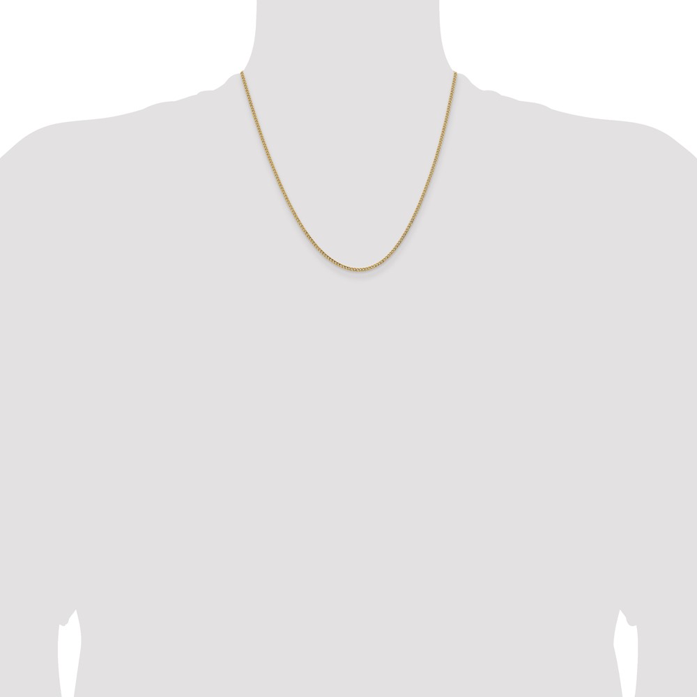 14K 20 inch 1.85mm Semi-Solid Curb with Lobster Clasp Chain (BC193-20)