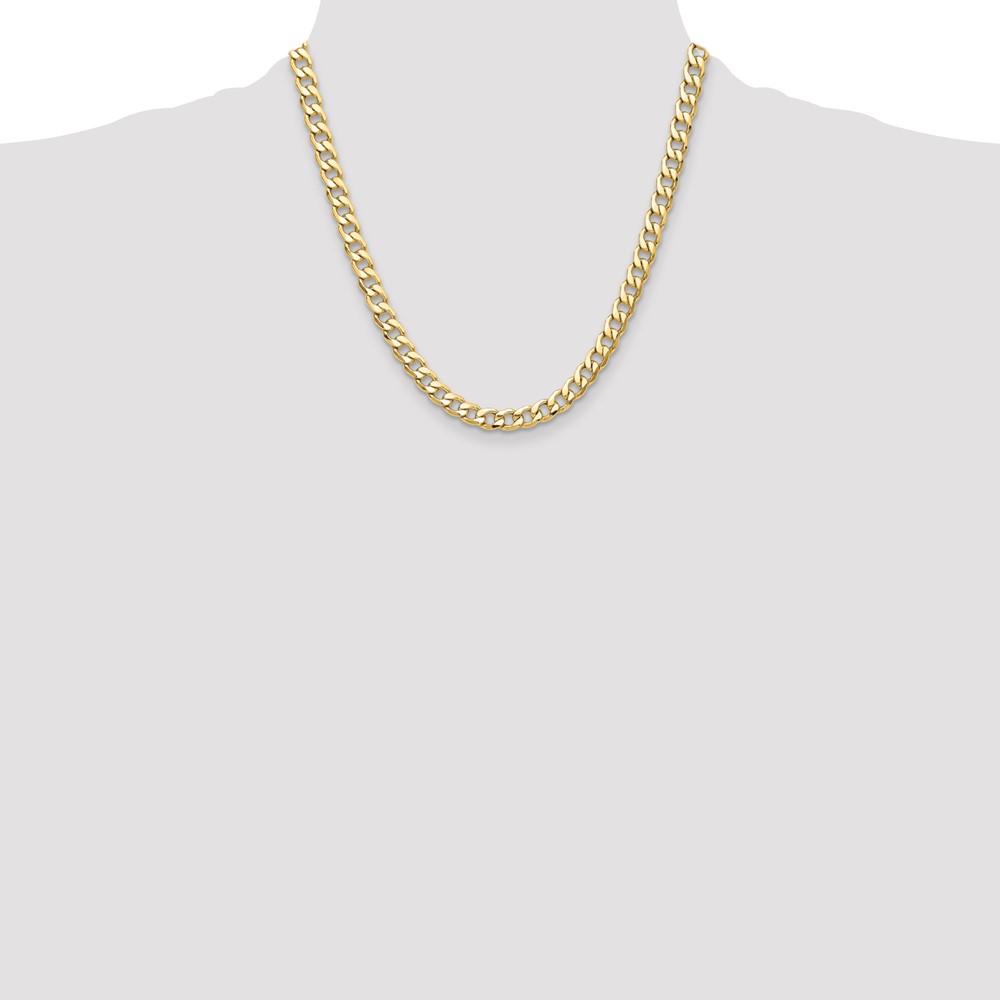 14k 7.5mm Semi-Solid Curb Chain (BC195-20)