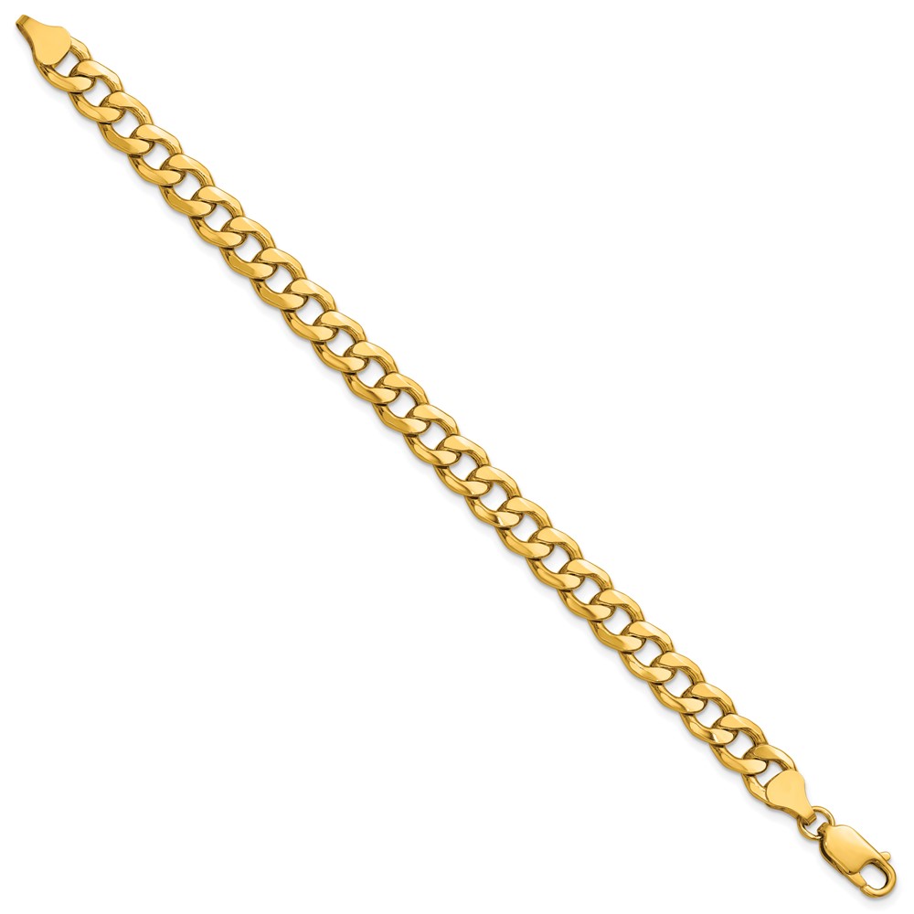 14k 7.5mm Semi-Solid Curb Chain (BC195-7)