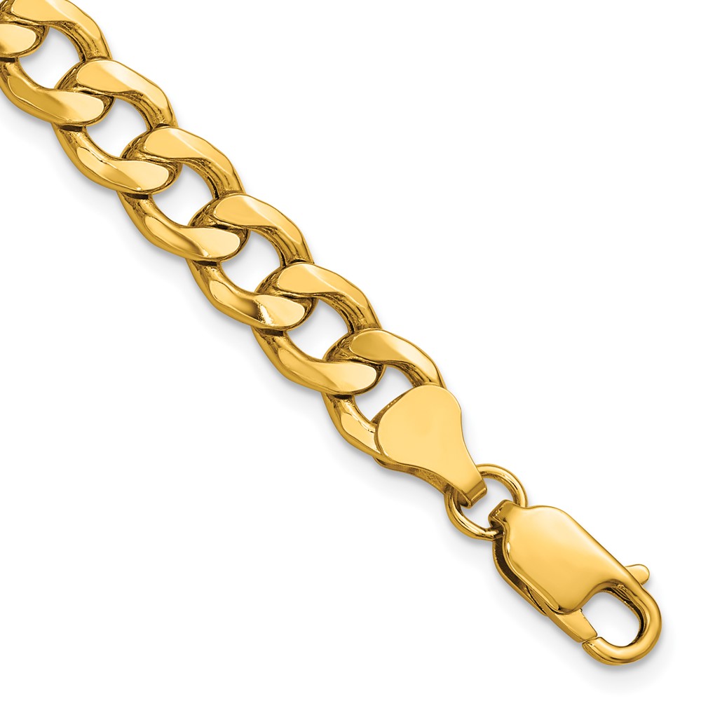 14k 7.5mm Semi-Solid Curb Chain (BC195-7)