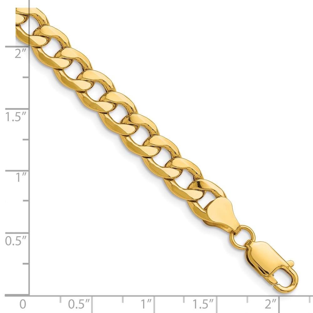 14k 7.5mm Semi-Solid Curb Chain (BC195-9)