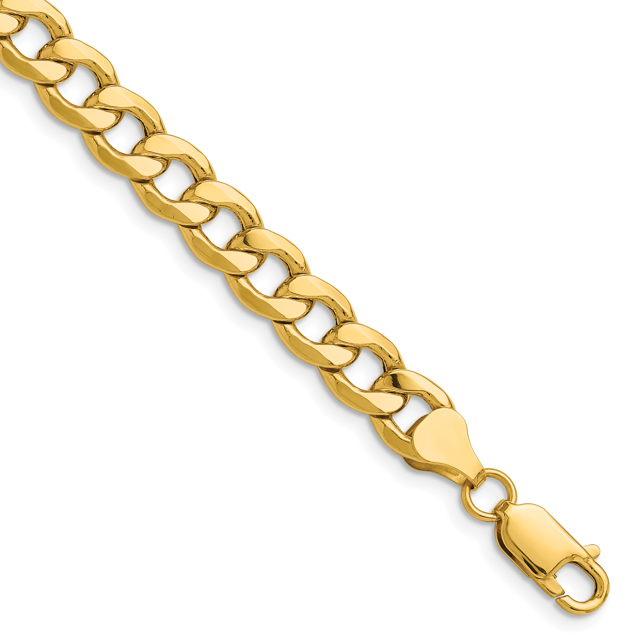 14k 7.5mm Semi-Solid Curb Chain (BC195-8)