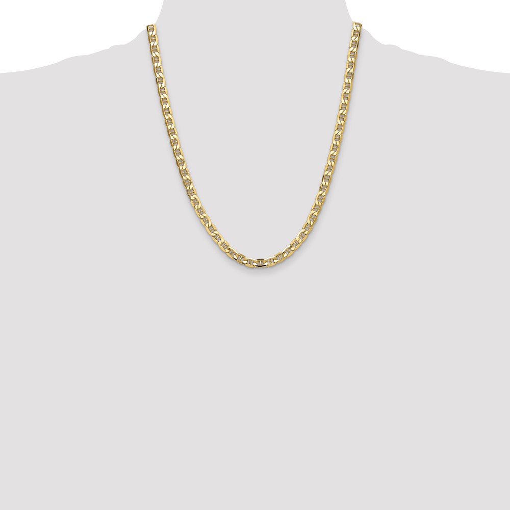 14k 6.25mm Semi-Solid Anchor Chain (BC196-22)