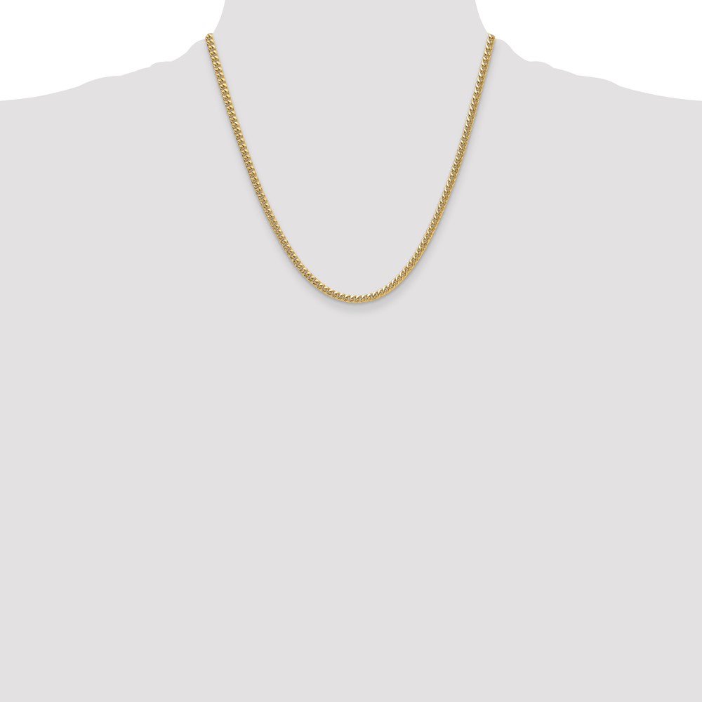 14k 3.5mm Semi-Solid Miami Cuban Chain (BC199-20)