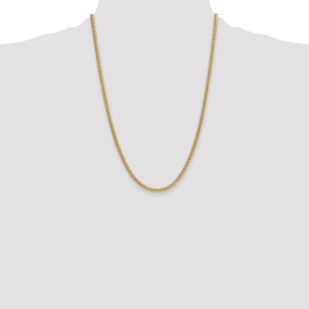 14k 3.5mm Semi-Solid Miami Cuban Chain (BC199-24)
