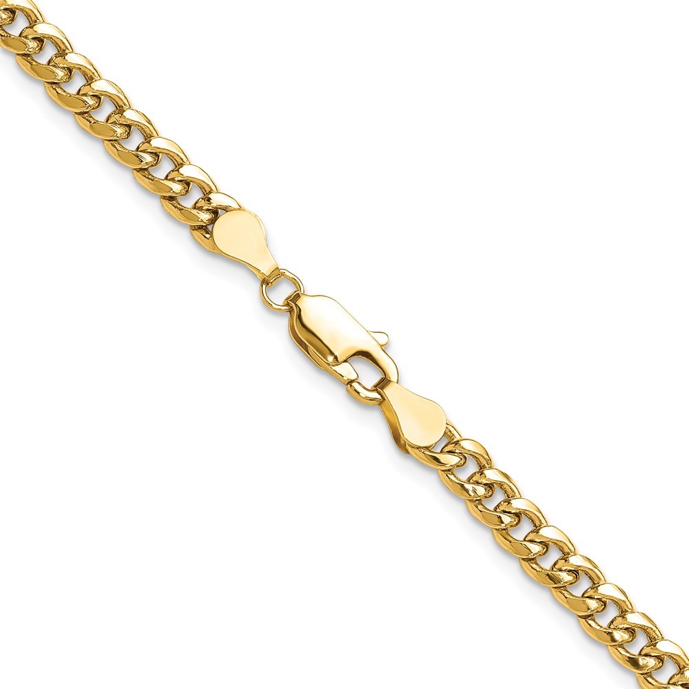 14k 4.5mm Semi-Solid Miami Cuban Chain (BC200-22)
