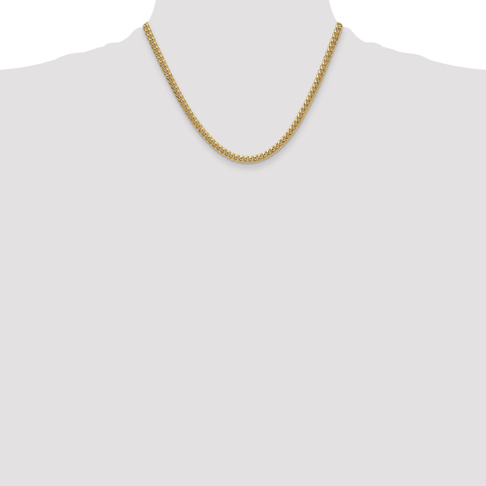 14k 4.5mm Semi-Solid Miami Cuban Chain (BC200-18)