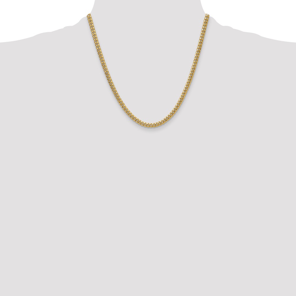 14k 4.5mm Semi-Solid Miami Cuban Chain (BC200-20)