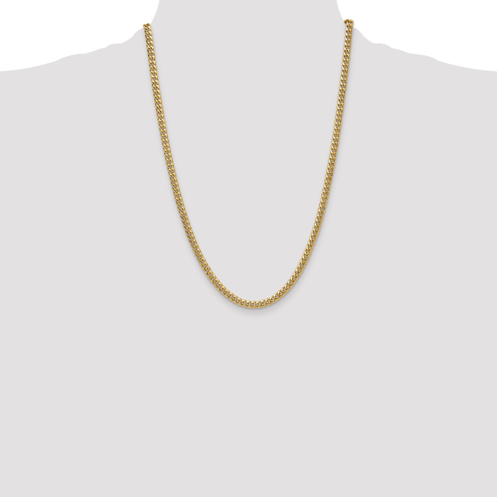 14k 4.5mm Semi-Solid Miami Cuban Chain (BC200-24)