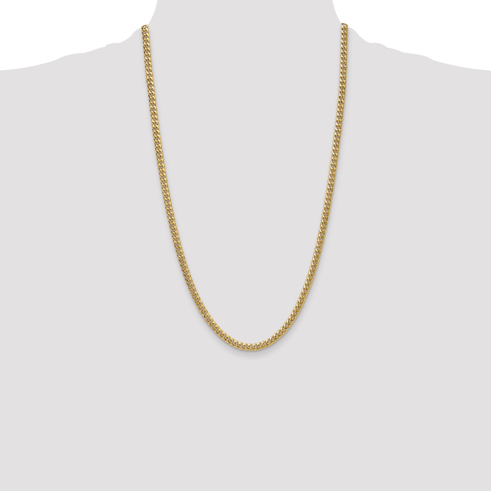14k 4.5mm Semi-Solid Miami Cuban Chain (BC200-26)