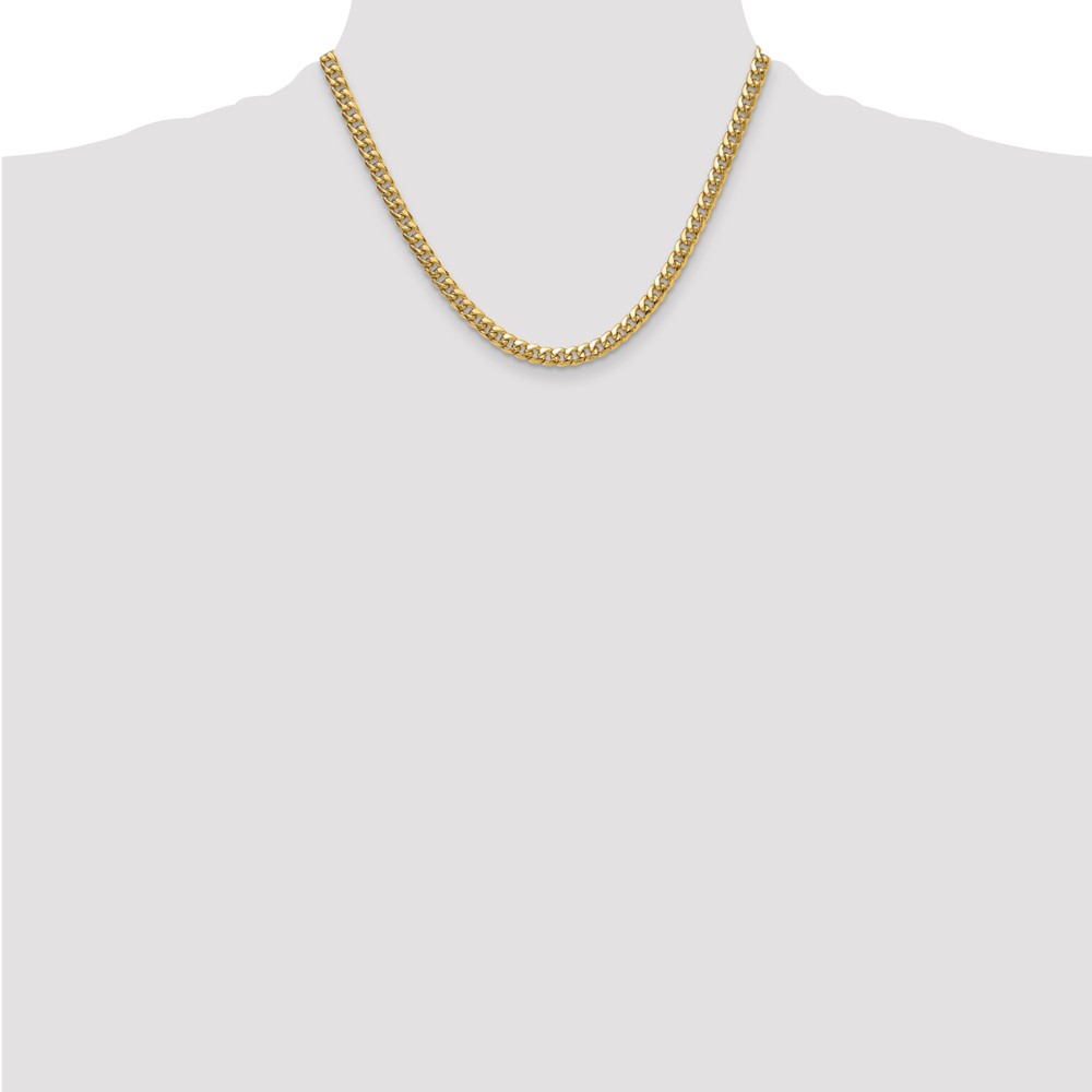 14k 5.25mm Semi-Solid Miami Cuban Chain (BC201-18)