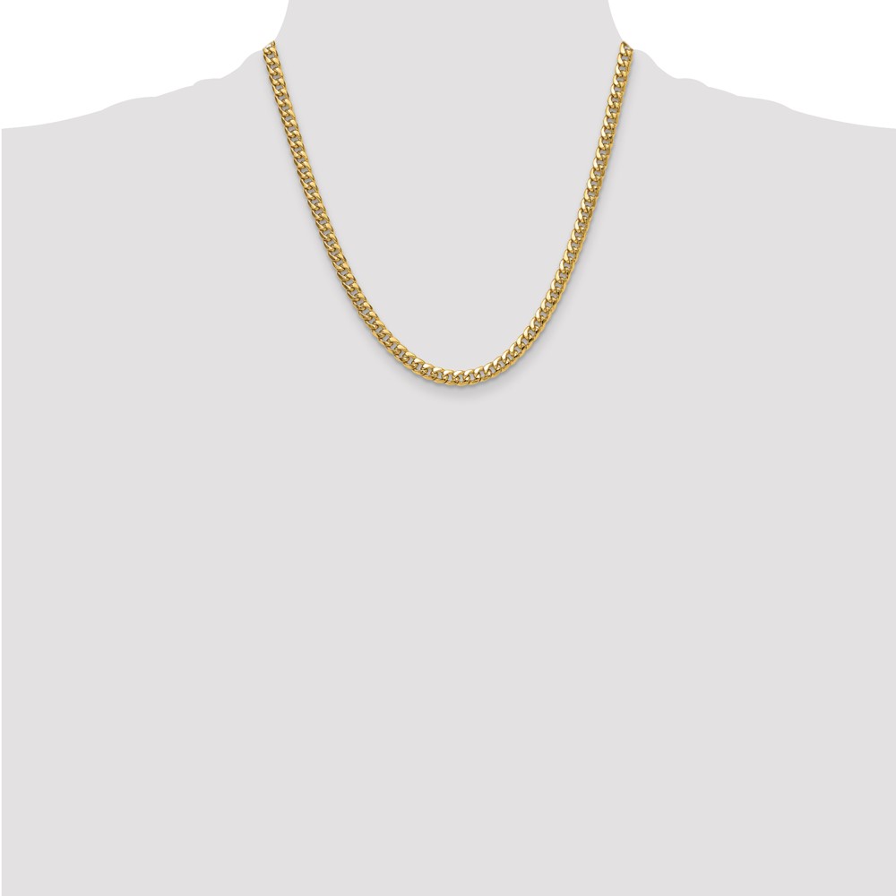 14k 5.25mm Semi-Solid Miami Cuban Chain (BC201-20)