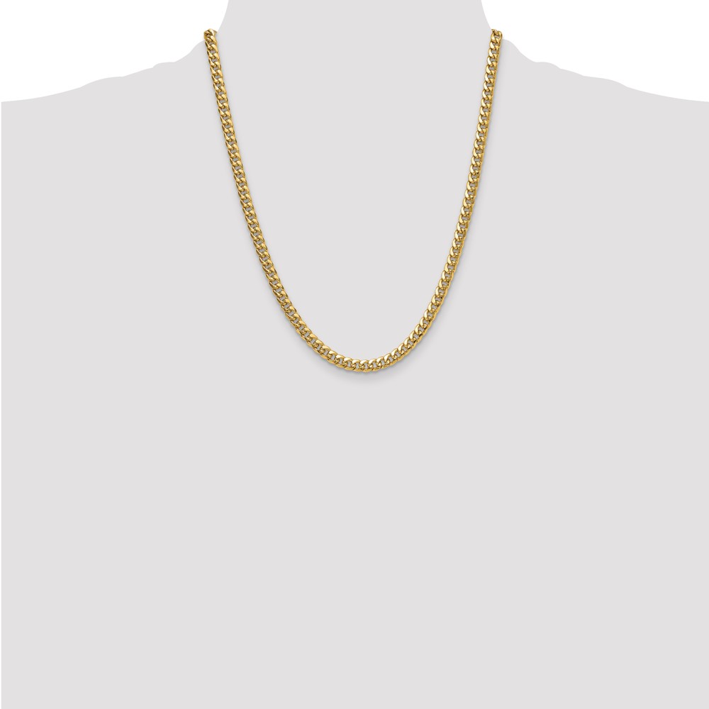 14k 5.25mm Semi-Solid Miami Cuban Chain (BC201-22)