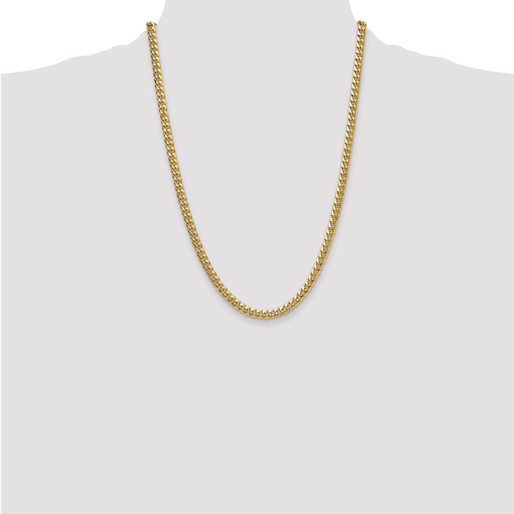 14k 5.25mm Semi-Solid Miami Cuban Chain (BC201-24)