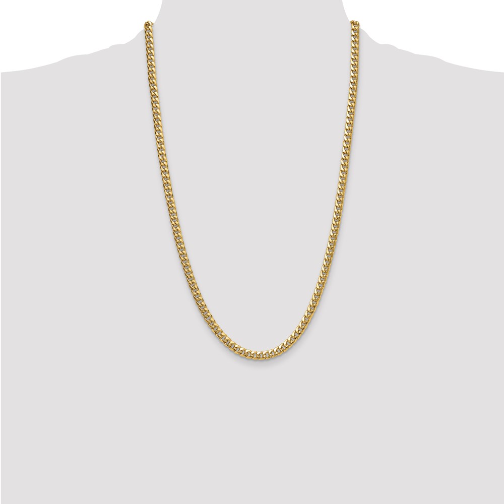 14k 5.25mm Semi-Solid Miami Cuban Chain (BC201-26)